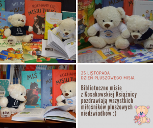 Biblioteczne Misie Z Kosakowskiej Ksiaznicy Pozdrawiaja Wszystkich Milosnikow Pluszakow